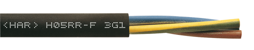 Rubber insulated cable H05RR-F