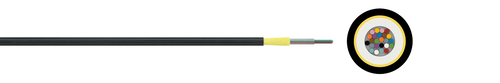 Optical micro cable 7/4 A-D(ZN)2Y (HT)