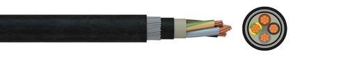 Power cable NYR/G/Y 0,6/1 kV